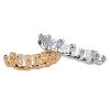 10 Tooth Drops 18K Real Gold Braces Personalized Trend Customization, Rose Gold view 3