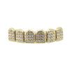 Accessories: Diamond-Set Gold Braces, Gold-Plated Silver-Plated Rap Braces, Gold Upper Teeth 72 Diamonds view 1