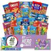 Military Easter Snack Box (40 Piece Variety Gift Basket Care Package) Peanuts, Candy, Chips, Granola Bars & More - My Hero Crate view 1