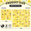 Whaline Bee Paper Napkins 6.5 x 6.5 Inch Bumblebee Daisies Print Disposable Luncheon Napkins Yellow Honeycomb Lunch Napkins for World Bee Day Spring Summer Dinner Buffet Tableware Supplies, 80 Pack view 2
