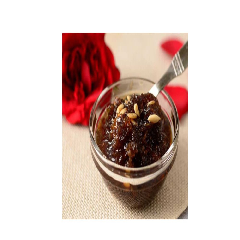 GHOTARAM Naturally Harvest Damask Roses Gulkand, Rose Petal Jam, Organics Himalayan Gulkand, Tasty And Healthy-150gm