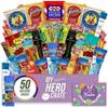 Military Men's Hearty Easter Snack Box (50 Piece Variety Gift Basket Care Package) Jerky, Nuts, Chips, Pretzels & More - My Hero Crate view 1
