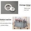 Broom And Mop Holder Put Wet Mops,Broom Holder Organizer,Floor Standing Cleaning Tool Cart Storage,movable Commercial Mop Rack,cleaning Supplies Organizer,for Garden Garage Organizer ( Size : 6slots ) view 4