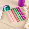 6pcs Replacement Straws for Owala FreeSip 24oz 32oz, Reusable Plastic Straws with Cleaning Brush for Owala Water Bottle 24 oz 32 oz and Flip 25 oz, Tumbler Accessories (Colorful) view 4