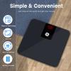 GE Digital Bathroom Scale for Weight, Smart Bluetooth Body Weight and BMI, Electronic Black Weighing Scale for Bath Home, Accurate 400lb Capacity view 3
