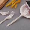 100% Eco Friendly Compostable Forks Disposable Forks Cornstarch Based 50 Large Disposable Utensils (6.7 in.) Durable and Heat Resistant Alternative to Plastic Forks Party Supplies view 3