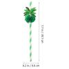 ABOOFAN Pineapple 50pcs Hawaiian Straws Paper Tropical Tree Straws Cocktails Drinking Straws Summer Beach Luau Party Supplies Luau Party Decorations view 2