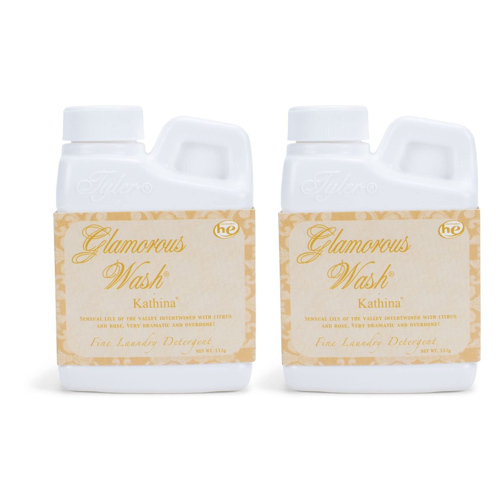 Tyler Glamorous Wash 4 ounce Fine Laundry Detergent Pack of 2, Kathina