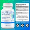 FolateMaxx L-Methylfolate 15mg, 120 Capsules  Doctor Formulated Methyl Folate Supplement for Women & Men  High Potency 5-MTHF for Energy, Mood & Focus  Non-GMO, Gluten-Free (4-Month Supply) view 4