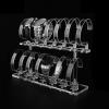 AAGAZA Show Case Stand Transparent C Shape Show Universal Portable Acrylic Multi Tier Organizer, Stand Wrist Watch Displays Rack Holder, 2 Tier/1547 (Color : 2 Tier) view 3