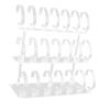 AAGAZA Show Case Stand Transparent C Shape Show Universal Portable Acrylic Multi Tier Organizer, Stand Wrist Watch Displays Rack Holder, 2 Tier/1547 (Color : 3 Tier) view 1