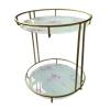 AAGAZA Double Layer Decoration Texture Display Stand Shelves Display Holder for Bedroom s Bathroom - Pink Pattern/1739 view 1
