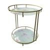 AAGAZA Double Layer Decoration Texture Display Stand Shelves Display Holder for Bedroom s Bathroom - Pink Pattern/1739 view 3