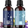 Aromatherapy Essential Oil Blends for Diffusers - Diffuser Essential Oil Set with Dream Essential Oil Blend and Breathe Essential Oil Blend - 100% Pure Must Have Aromatherapy Oils - 1 Fl Oz Each view 1