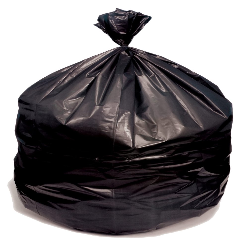 Eco-Blend Max 44 Gallon Can Liner by Heritage Bag Co. (100 Pack) 38"x50" 1.0mil Black. Made with 30% PCR