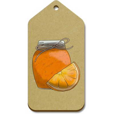 Azeeda 10 x Large 'Orange Marmalade' Wooden Gift Tags (TG00113183)