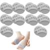MoriAction Solutions High Heel Pads, Forefoot Pads Honeycomb Fabric, Women High Heels Invisible Socks, Non-Slip Soft Invisible Toe Socks, Relieving Foot Fatigue (Gray,10Pairs) view 1