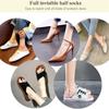 MoriAction Solutions High Heel Pads, Forefoot Pads Honeycomb Fabric, Women High Heels Invisible Socks, Non-Slip Soft Invisible Toe Socks, Relieving Foot Fatigue (Gray,10Pairs) view 4