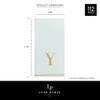 Luxe Party 112 Pack Monogram Napkins | Letter Y Initial | Disposable | Premium Airlaid | Linen Feel | Decorative Table Setting | Guest Towel Napkin | White and Gold view 4