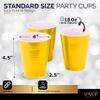 Amcrate Disposable Cups, Yellow 18-Ounce Plastic Party Cups, Strong and Sturdy for Wedding, Christmas, Halloween, 50 Pack view 3