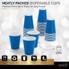 SparkSettings Disposable Paper Cups, 8 oz. Royal Blue Paper Coffee Cups, Strong and Sturdy Coffee Disposable Cups for Party, Wedding, Christmas, Halloween Hot Cups, Pack of 20 view 3