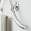 30-inch Designer Curved/Waved Bathroom Shower Grab Bar with Towel Bar, Right-Handed, Polished view 4