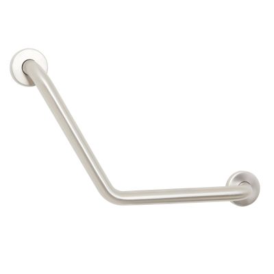 12-inch x 12-inch Boomerang Shaped Shower Grab Bar, Stainless Steel