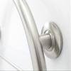 30-inch Designer Curved/Waved Bathroom Shower Grab Bar with Towel Bar, Left-Handed, Satin view 4