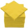 100 Pack Yellow Beverage Napkins, Big Party Pack, 2 Ply, Ideal for Wedding, Party, Birthday, Dinner, Lunch, Cocktails. (5 x 5) by Amcrate view 1