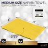100 Pack Yellow Beverage Napkins, Big Party Pack, 2 Ply, Ideal for Wedding, Party, Birthday, Dinner, Lunch, Cocktails. (5 x 5) by Amcrate view 3