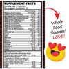 Whole Food Multivitamin Fruit & Super Greens All-in-one Vitamin Complex, 90 Vegan Capsules - Daily Vitamin for Women and Men - Iron, Zinc, B12, Vitamin A, D3 and More view 2