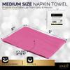 100 Pack Bright Pink Beverage Napkins, Big Party Pack, 2 Ply, Ideal for Wedding, Party, Birthday, Dinner, Lunch, Cocktails. (5 x 5) by Amcrate view 3