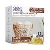 The Clean People Laundry Detergent Pods - Hypoallergenic Laundry Pods - Ultra Concentrated, Recyclable Packaging, Stain Fighting - Sweet Petals, 32 Pack view 1