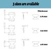 Eyeglass Nose Pads Adhesive 15 Pairs Silicone Soft Anti Slip Nose Pads for Glasses Sunglasses Plastic Frames (Clear 2.8mm) view 3