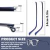 1 Pair Metal Eyeglass Replacement Arm, Eyewear Frame Temple Replacement Universal Sunglasses Arm Legs Replacement for Thin Metal Glasses, SunglassesBlue view 2