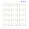 Eyeglass Nose Pads Adhesive 15 Pairs Silicone Soft Anti Slip Nose Pads for Glasses Sunglasses Plastic Frames (Clear 1.8mm) view 2