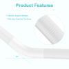 16 Inch Angled Grab Bar 2 Pack, ZUEXT Anti Slip White Shower Grab Bar Handles, Stainless Steel Knurled Bathroom Balance Bar, Safety Hand Rail Support,Handicap Elderly Injury Senior Assist Bath Handle view 3