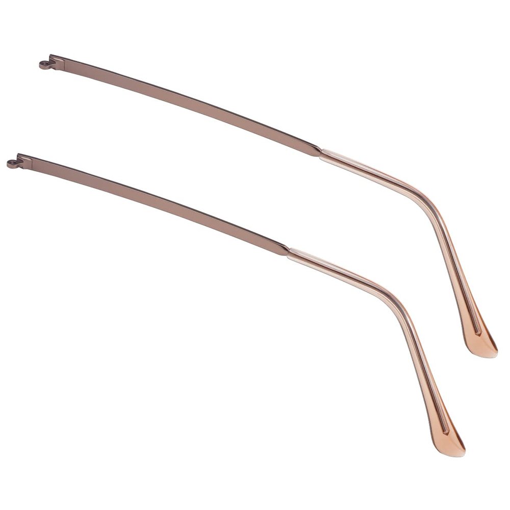 1 Pair Metal Eyeglass Replacement Arm, Eyewear Frame Temple Replacement Universal Sunglasses Arm Legs Replacement for Thin Metal Glasses, SunglassesCoffee