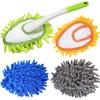 Microfiber Duster for Cleaning, Hand Washable Dusters with 4 pcs Replaceable Microfiber Head,Wet and Dry Use, Detachable Cleaning Supplies for Office, Car, Window, Furniture, Wall view 1