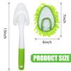 Microfiber Duster for Cleaning, Hand Washable Dusters with 4 pcs Replaceable Microfiber Head,Wet and Dry Use, Detachable Cleaning Supplies for Office, Car, Window, Furniture, Wall view 2