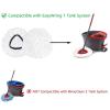 4 Pack Spin Mop Replacement Head Mop Refill Compatible with Oceda Triangle Swivel Mops Microfiber Swivel Mop Refill,Deep Clean,Machine Washable and Easy to Replace view 3