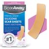 ScarAway Advanced Silicone Scar Sheets for C-Section, Reusable Strips (1.5 x 7) for Hypertrophic and Keloid Scars from C-Section & Other Surgeries, 4 Sheets view 1