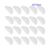 20 Pairs Eyeglasses Nose Pad, Soft Silicone Pads Glasses Adhesive Anti-Slip Nose Pads for Eyeglass Glasses Sunglasses(Clear 1.5mm) view 2