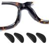 20 Pairs Eyeglasses Nose Pad, Soft Silicone Pads Glasses Adhesive Anti-Slip Nose Pads for Eyeglass Glasses Sunglasses(Black 1.0mm) view 1