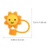 Healifty 10Pcs Sun Shaped Silicone Straw Tops Reusable Dust Plug Covers for 6-8Mm Drinking Straws Protective Straw Sleeves for Tumblers and Outdoor Use view 4