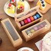 NPLUX Valentine Gift 36 Pack Macaron Boxes for 5-7 Macarons Container Packaging Strawberry Candies Sweets Boxes with Sticker for Gift Giving(Brown) view 2