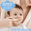 Bassion Baby Toothbrush Set, 6 Pcs Soft Infant Finger Toothbrush with 6 Boxes, Newborns Toddler Silicone Baby Tooth Brush 0-6 Months 6-12 Months view 3