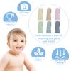 Bassion Baby Toothbrush Set, 6 Pcs Soft Infant Finger Toothbrush with 6 Boxes, Newborns Toddler Silicone Baby Tooth Brush 0-6 Months 6-12 Months view 4