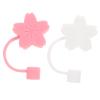 2pcs Silicone Straw Covers Cap Reusable Stanley Straw Cover Flower Drinking Straw Covers for 6-8 mm Straws view 1