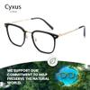 Cyxus Blue Light Glasses for Woman, Reduce Eye Strain and Migraine Perfect for Office and Programming Ultra-Light TR9O Frames for All-Day Comfort view 4